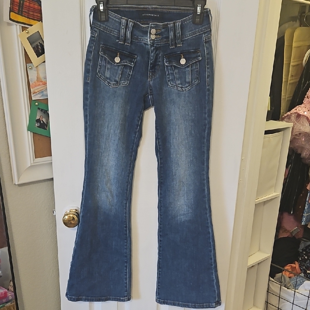 Aeropostale Dark Blue Flare Jeans